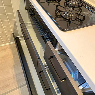 キッチン引出式収納