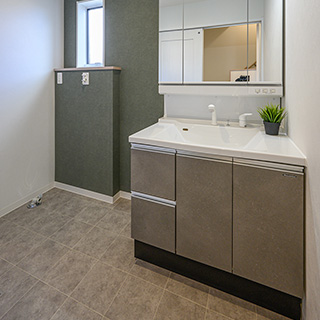 1F 洗面室(2) 洗面台90cm幅タカラスタンダード